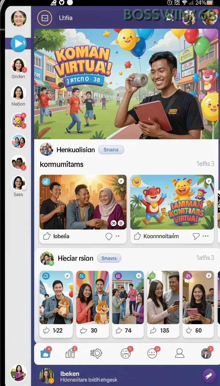 Cuplikan layar S13 — menu navigasi