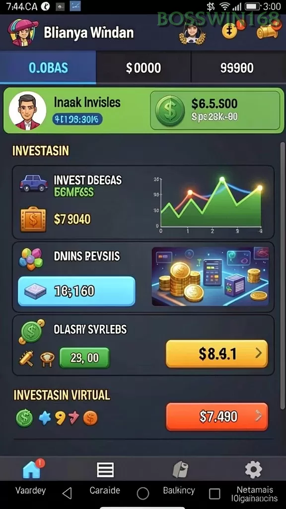 Cuplikan layar EVENTS — menu navigasi